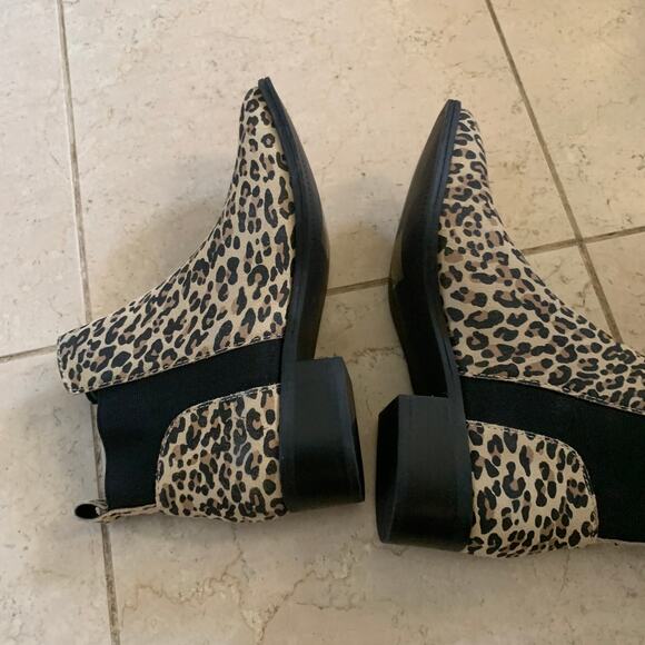 Dolce Vita 6 Tristan Ankle Chelsea Boots Booties Suede Leopard Animal Print NEW - Picture 6 of 11